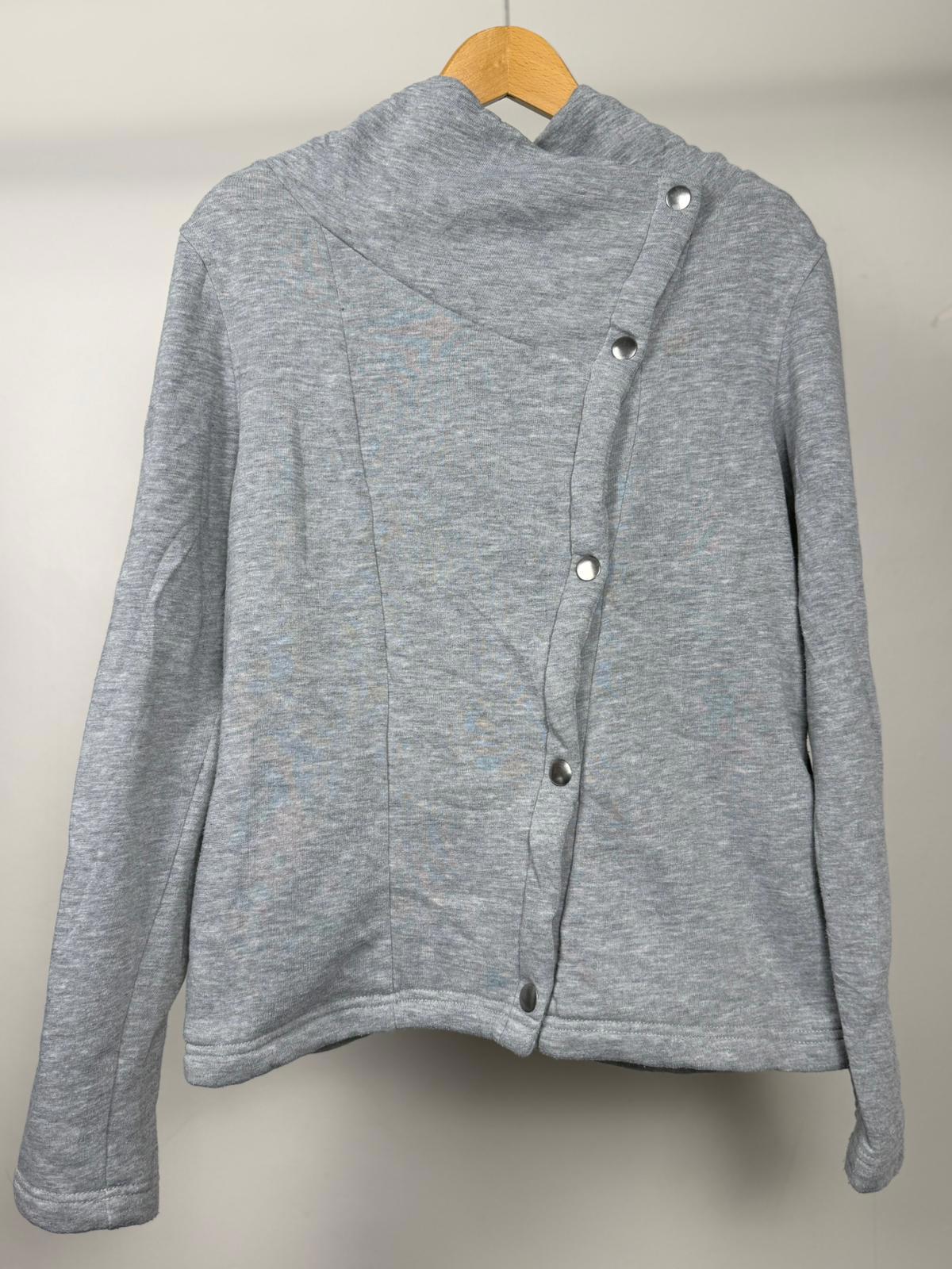 Columbia Womens Asymmetric Snap Button Sherpa Fleece Lined Jacket - M/Medium