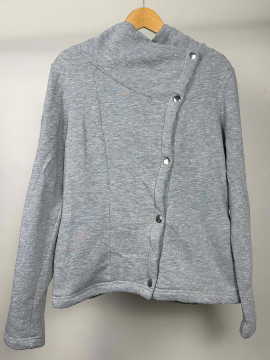 Columbia Womens Asymmetric Snap Button Sherpa Fleece Lined Jacket - M/Medium