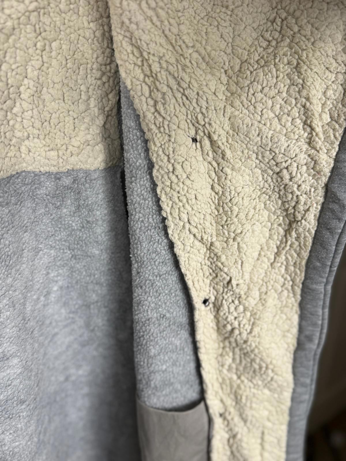 Columbia Womens Asymmetric Snap Button Sherpa Fleece Lined Jacket - M/Medium