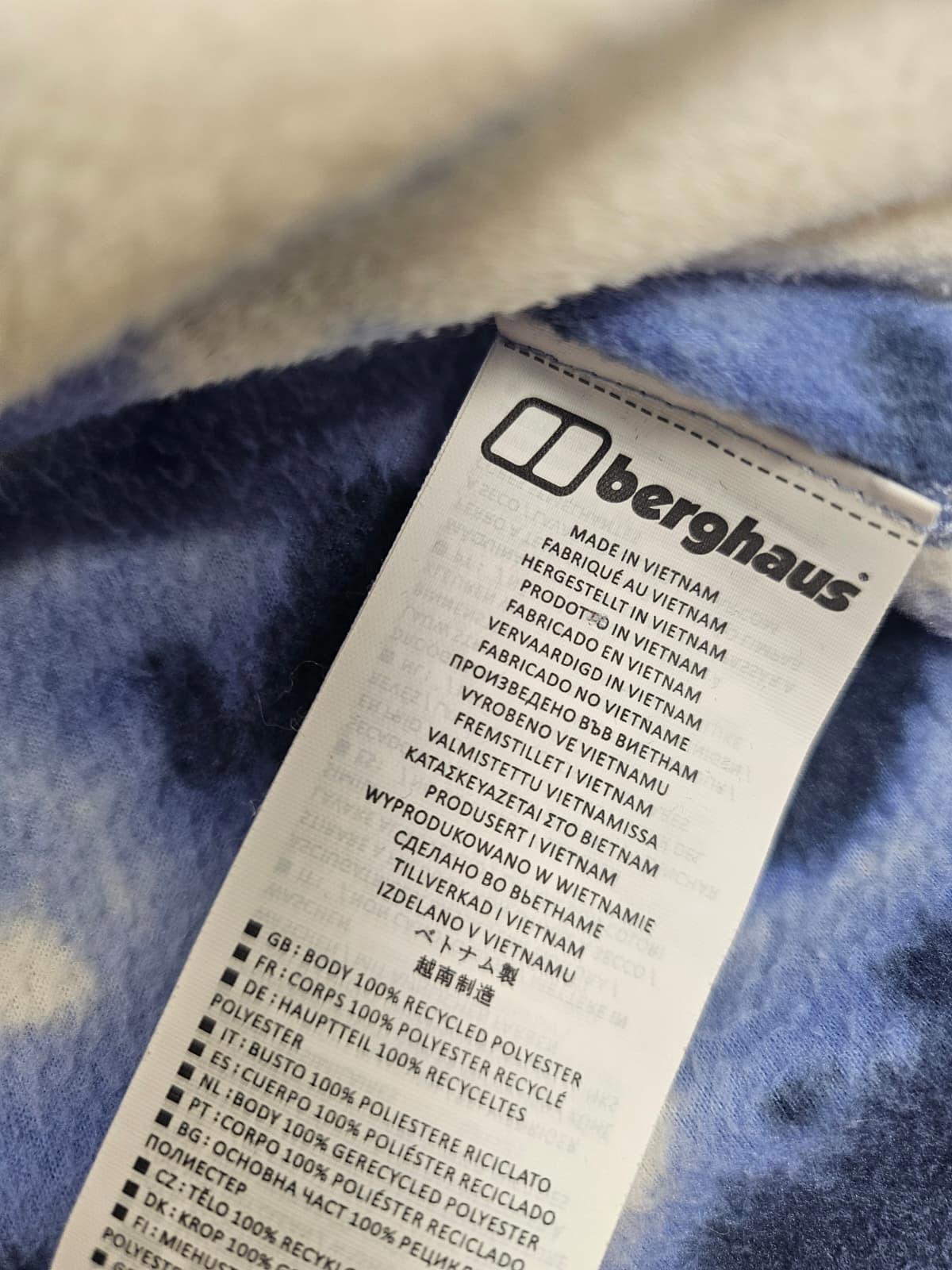 Berghaus 1/4 Zip Dean Street Pullover Cropped Fleece Jumper - S/Small