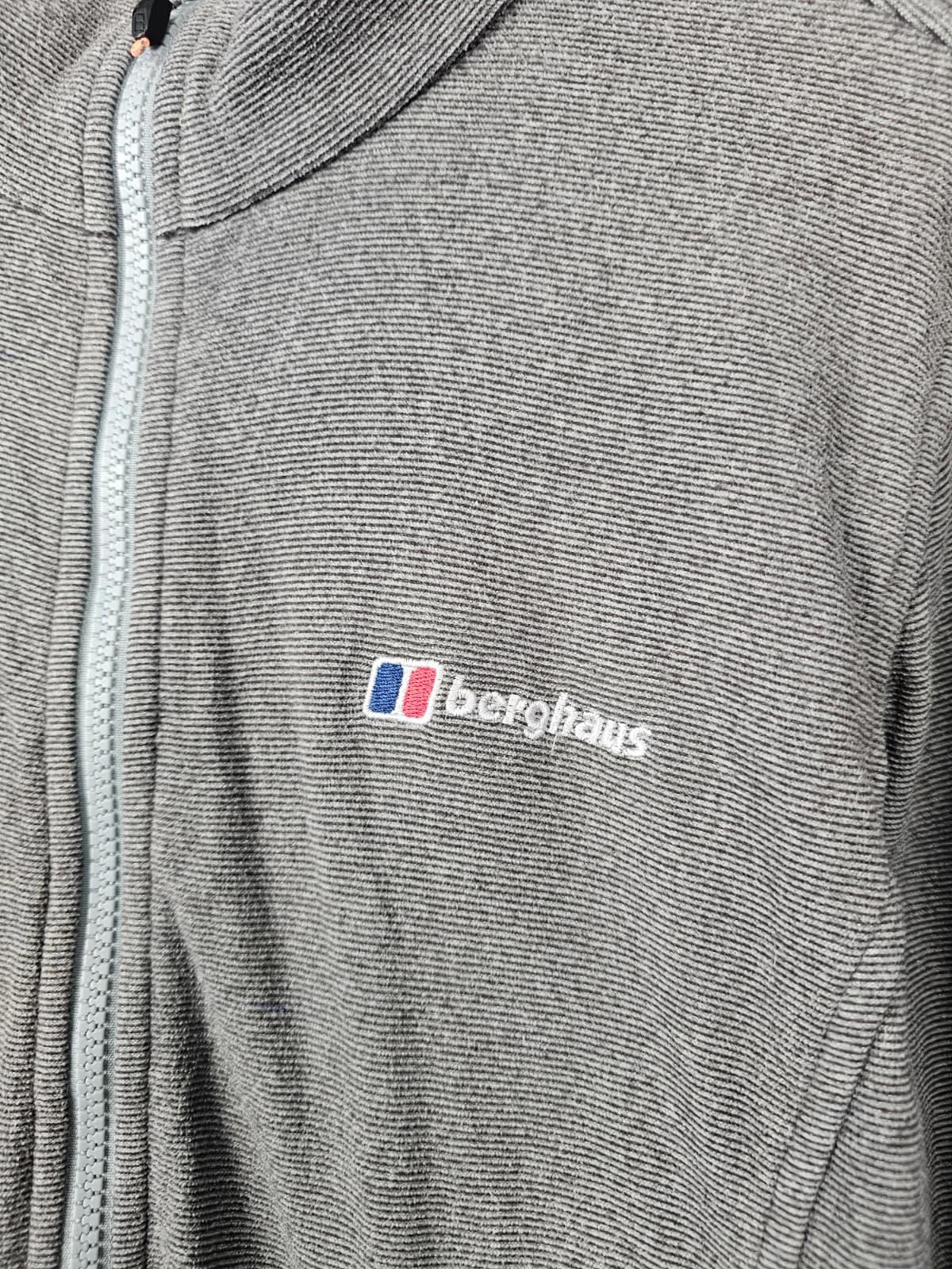 Berghaus Womens Full Zip Fleece Mid Layer Casual Jacket - UK 14 - Grey