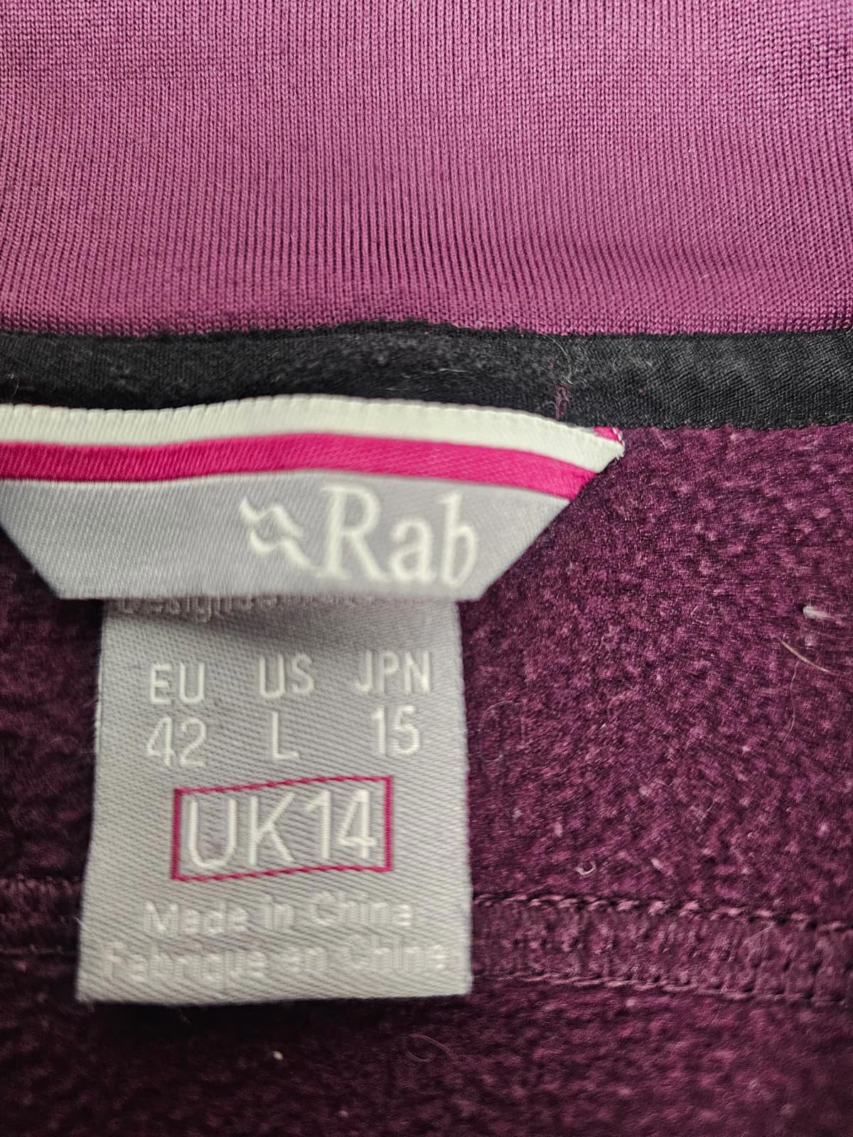 Rab Womens Pullover 1/2 Zip Polartec Fleece Mid Layer Jumper - UK 14