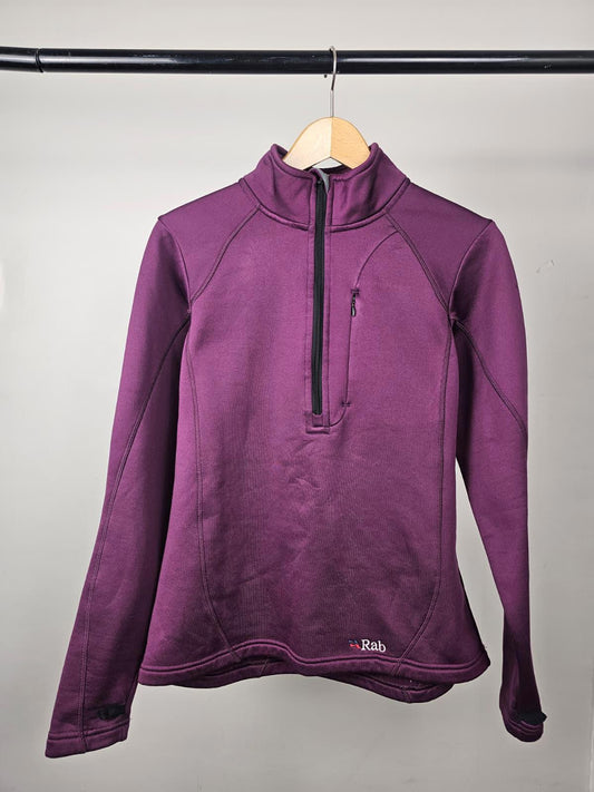 Rab Womens Pullover 1/2 Zip Polartec Fleece Mid Layer Jumper - UK 14