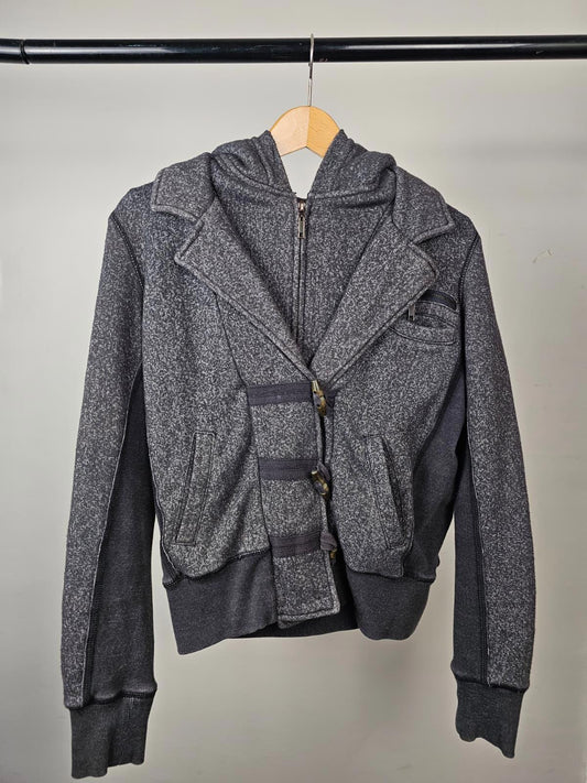 Hurley Womens Y2K 2000's Heavyweight Surfwear Hoodie Jacket - XS/Extra Small 4