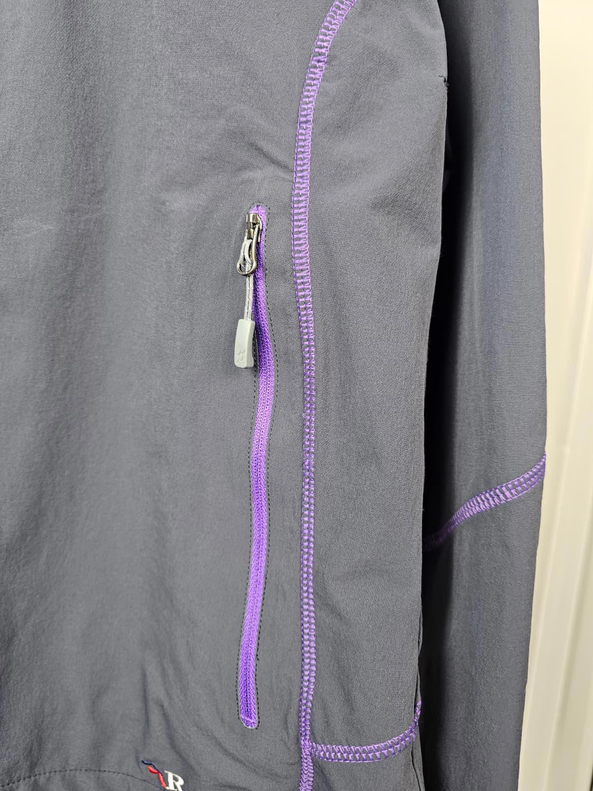 Rab Womens Full Zip Soft Shell Style Casual/Activewear Jacket -UK 14 Grey/Purple