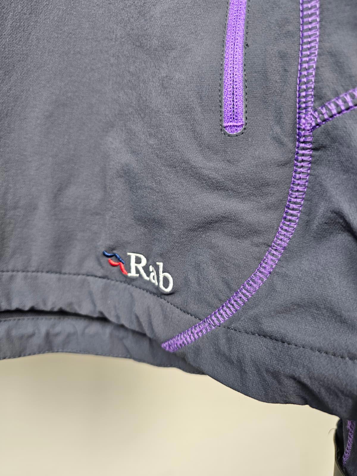 Rab Womens Full Zip Soft Shell Style Casual/Activewear Jacket -UK 14 Grey/Purple
