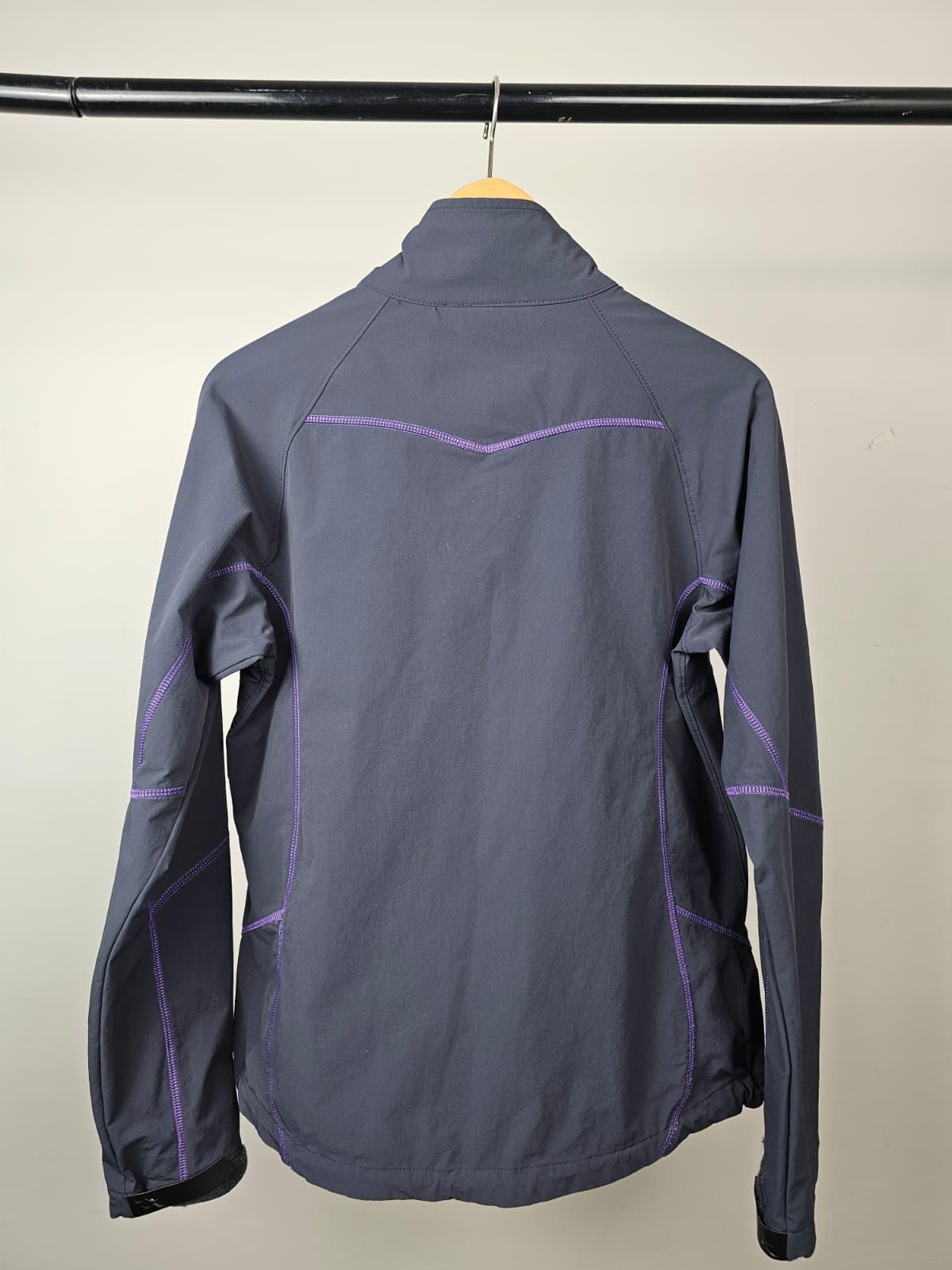 Rab Womens Full Zip Soft Shell Style Casual/Activewear Jacket -UK 14 Grey/Purple