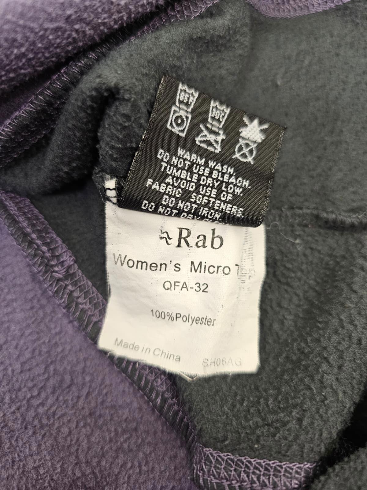 Rab Womens Polartec 1/4 Zip Pullover Mid Layer Fleece Jumper - UK 16