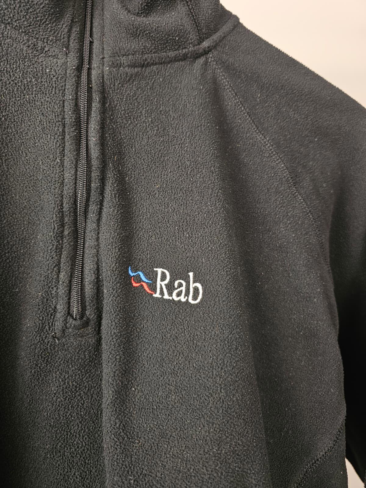 Rab Active Womens Polartec 1/4 Zip Pullover Fleece Jumper - UK 16 - Black