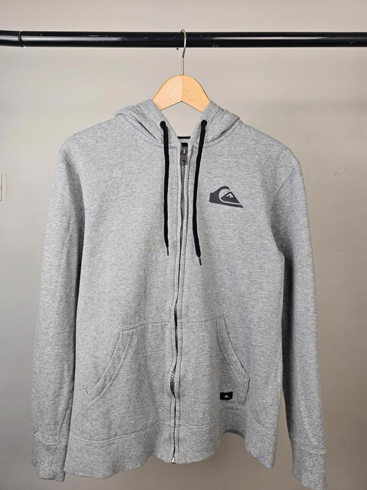 Quiksilver Womens Surfwear Full Zip Hoodie Jacket - M/Medium - 10-12 - Grey
