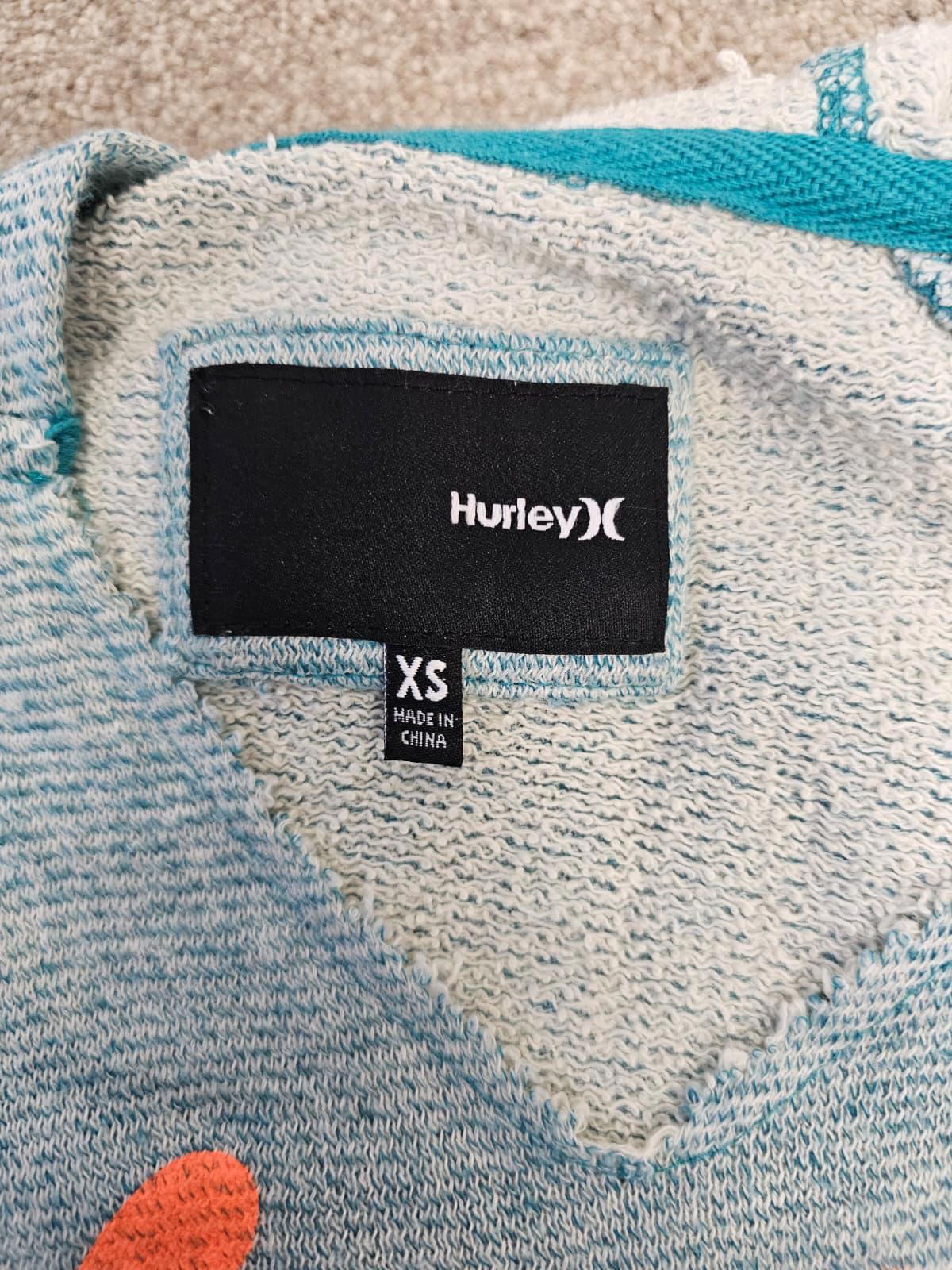 Hurley Womens Y2K 2000s Pullover V Neck Hoodie - XS/Extra Small