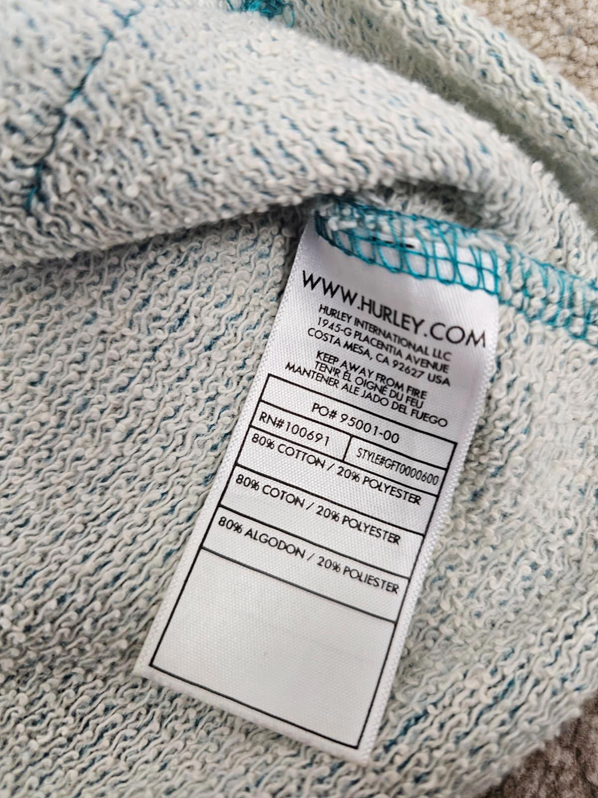 Hurley Womens Y2K 2000s Pullover V Neck Hoodie - XS/Extra Small