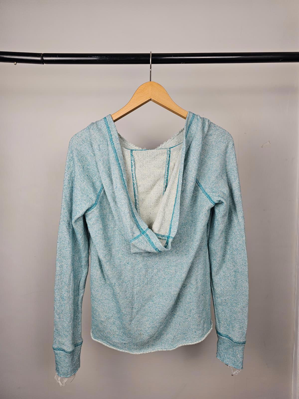 Hurley Womens Y2K 2000s Pullover V Neck Hoodie - XS/Extra Small