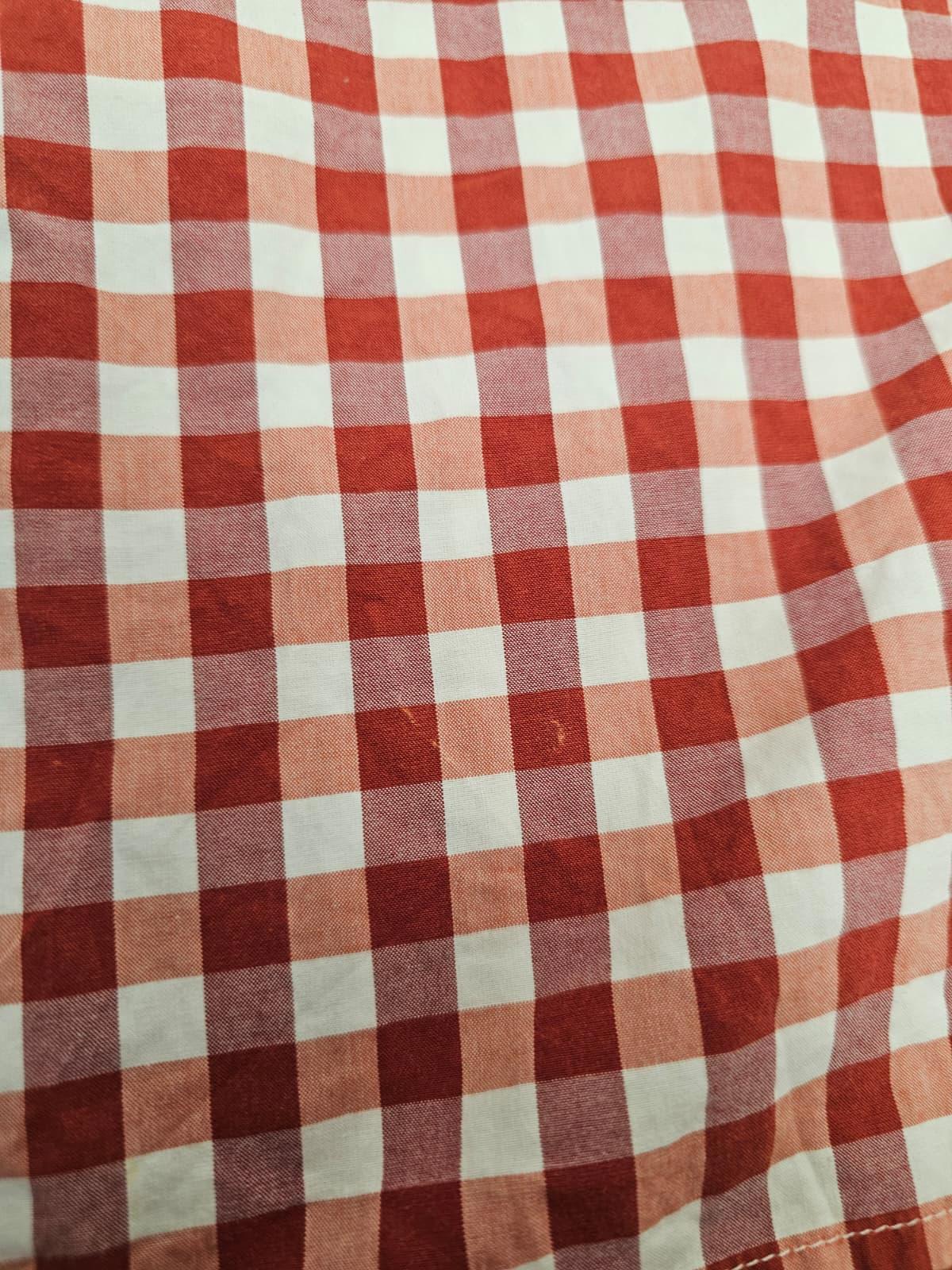Lacoste Mens Classic Fit Long Sleeve Checked Button Up Collared Shirt - L/Large
