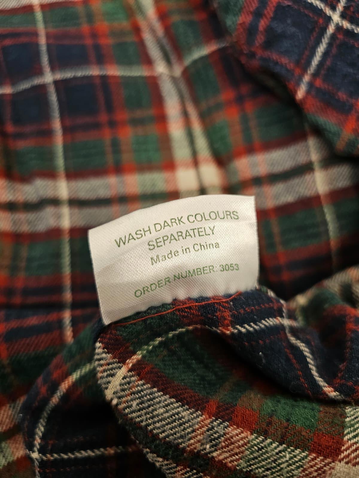 Champion Vintage Long Sleeve Button Up Checked Pocket Flannel Shirt - XXL/2XL