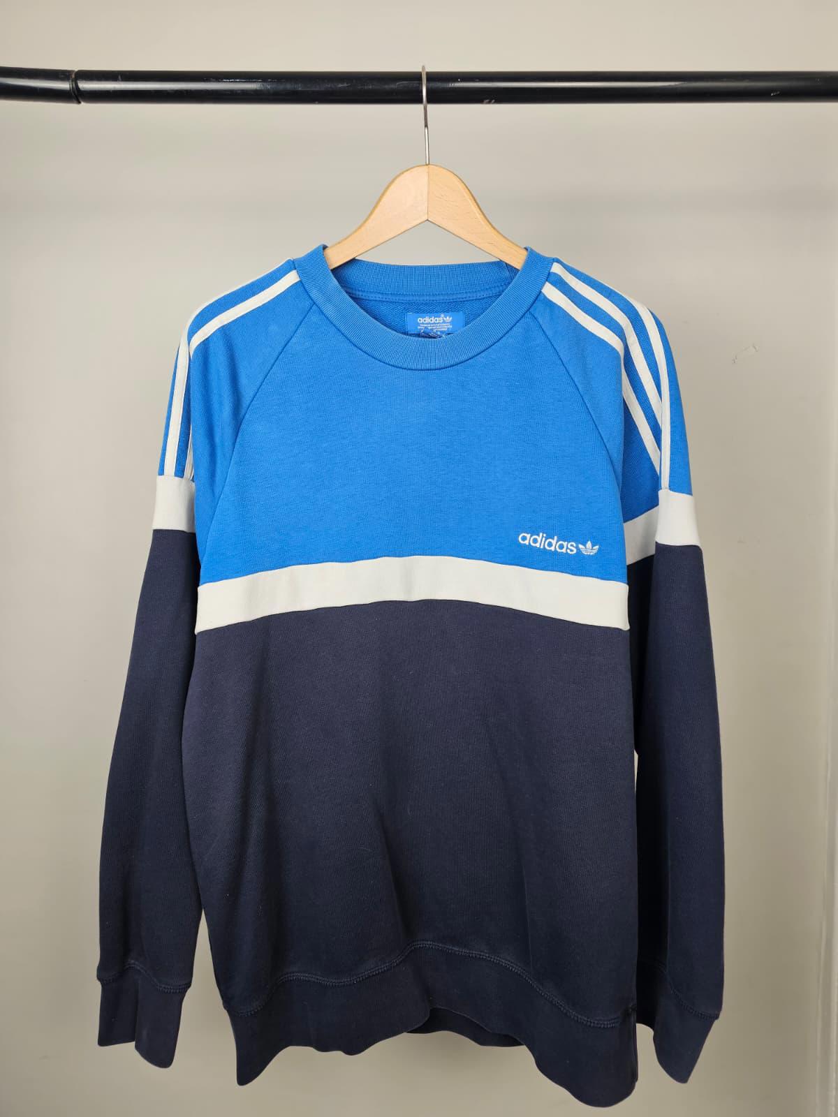 Adidas Mens Pullover Crew Neck Casual Jumper/Sweatshirt - M/Medium - Blue