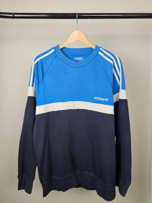 Adidas Mens Pullover Crew Neck Casual Jumper/Sweatshirt - M/Medium - Blue