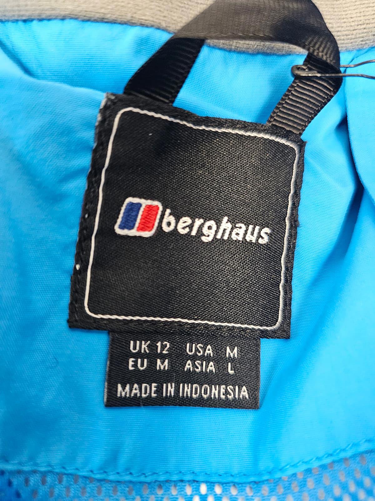 Berghaus Womens Gore-Tex Hooded Waterproof Hiking/Walking Jacket - UK 12 - Blue