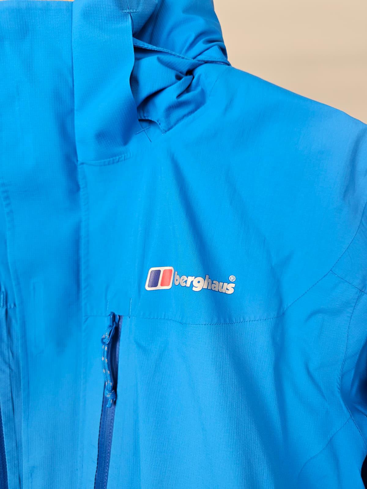 Berghaus Womens Gore-Tex Hooded Waterproof Hiking/Walking Jacket - UK 12 - Blue