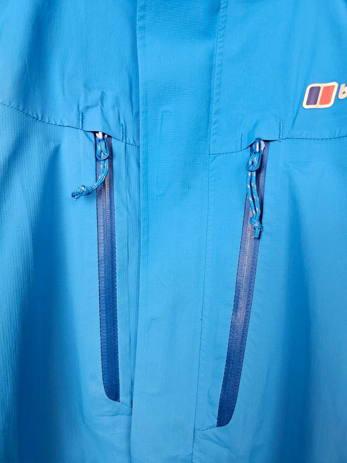 Berghaus Womens Gore-Tex Hooded Waterproof Hiking/Walking Jacket - UK 12 - Blue
