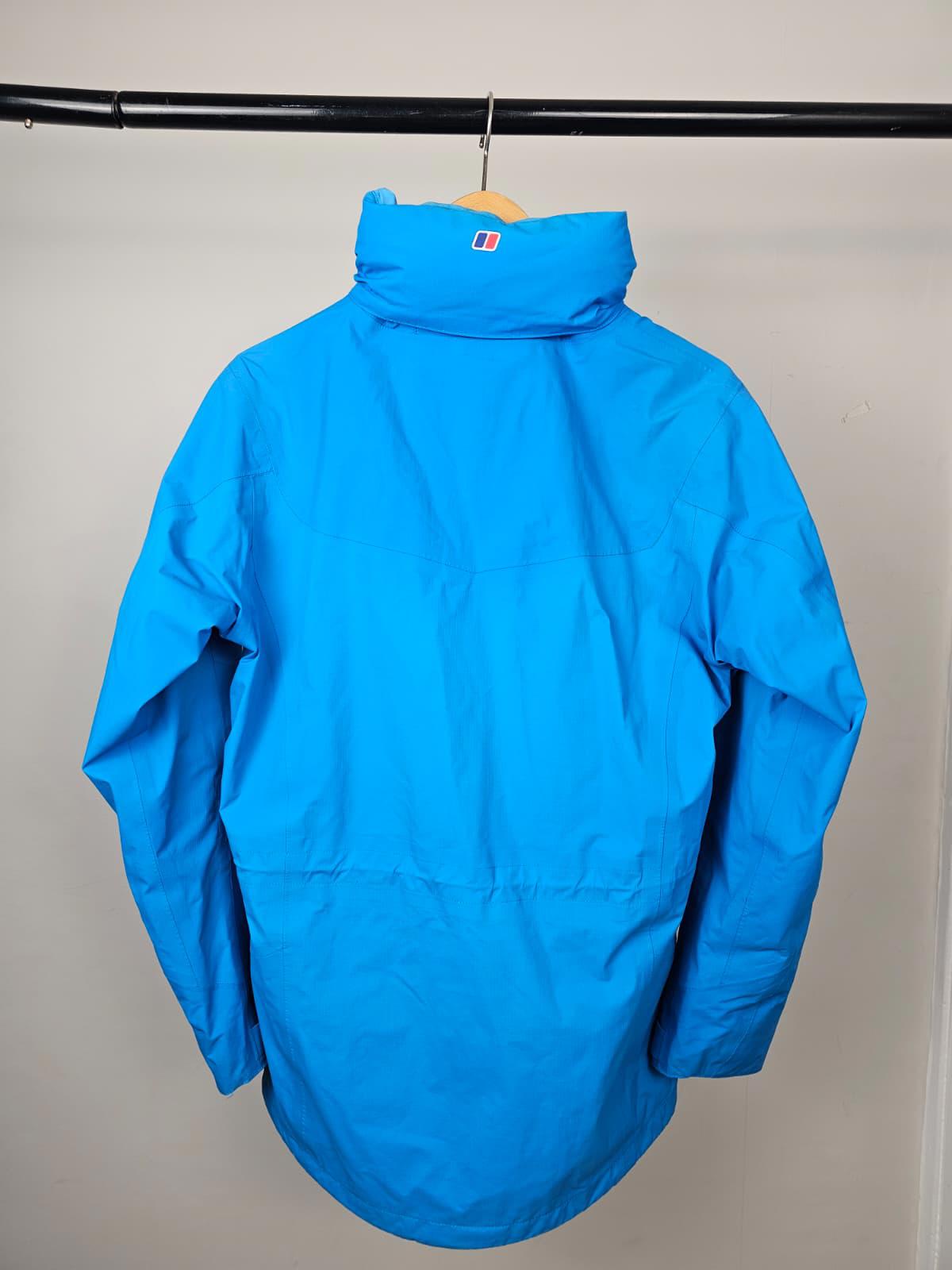 Berghaus Womens Gore-Tex Hooded Waterproof Hiking/Walking Jacket - UK 12 - Blue