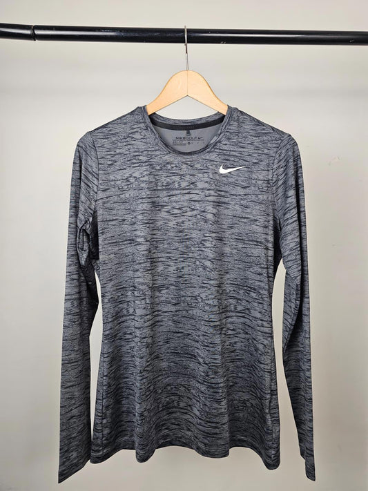 Nike Golf Womens Long Sleeve Activewear Top T-Shirt - M/Medium - Grey