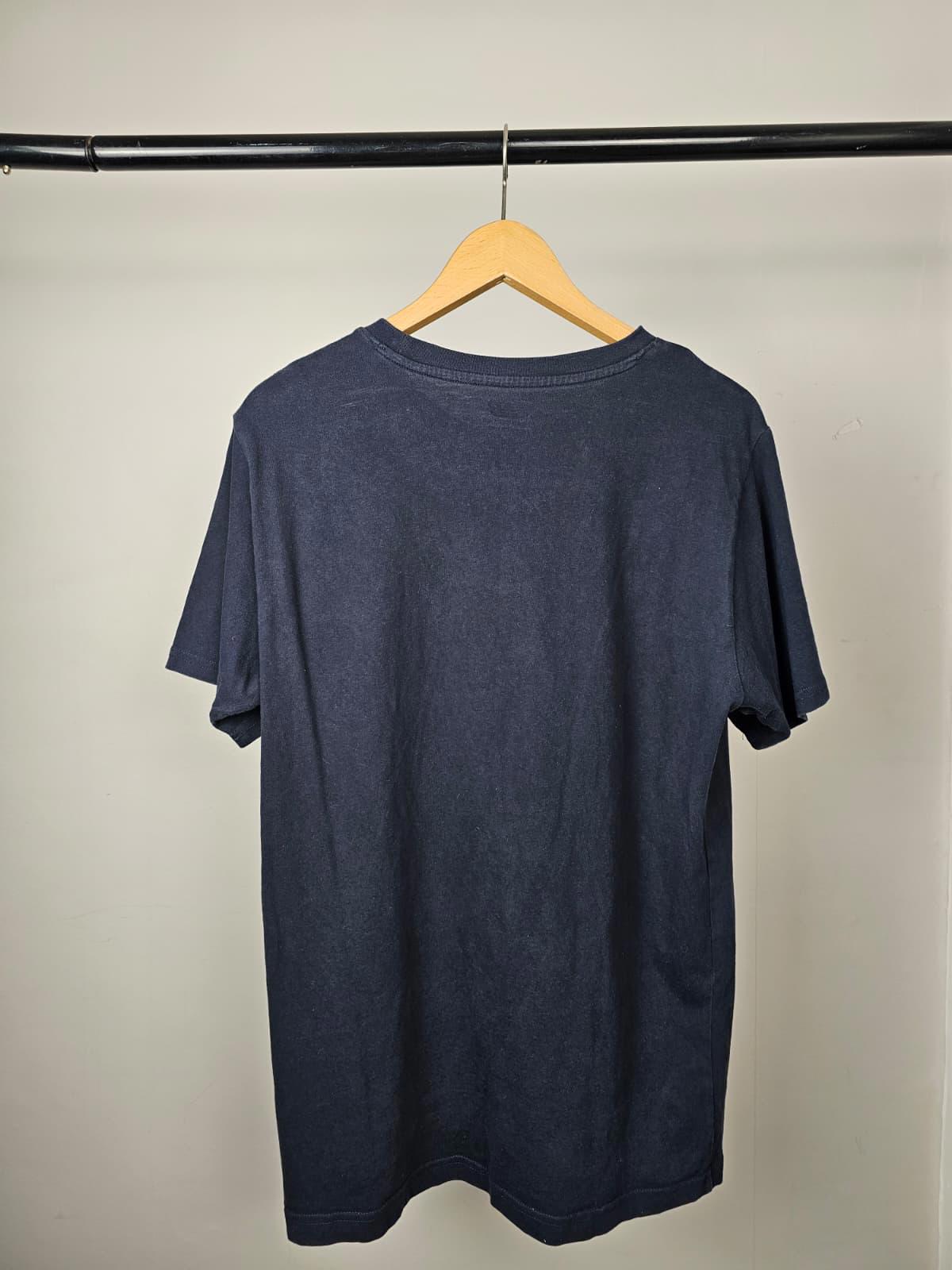New Balance Mens Short Sleeve Embroidered T-Shirt - L/Large - Navy