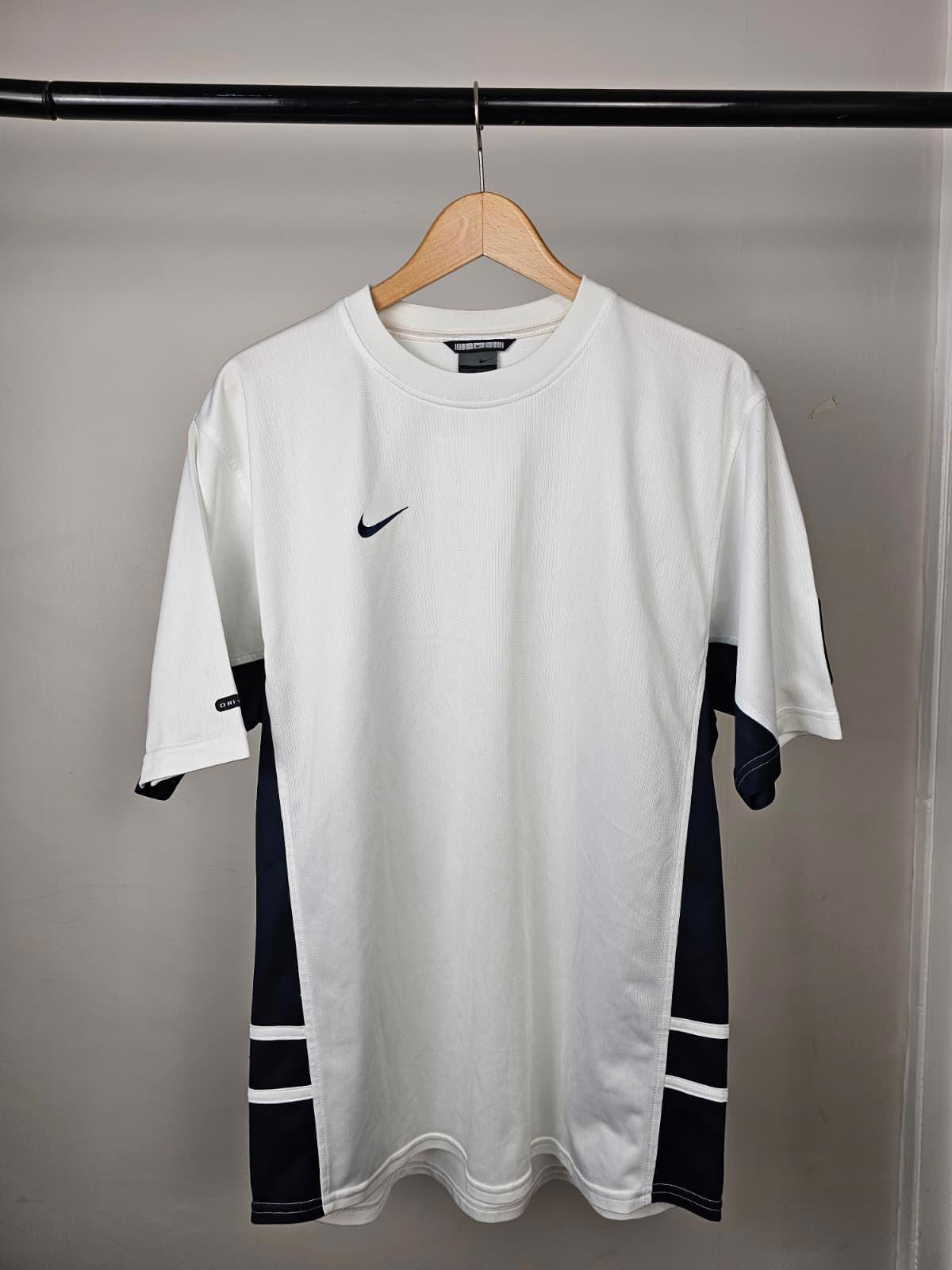 Nike Mens Y2K 2000's Silver Tag Activewear Dri-Fit T-Shirt - L/Large - White