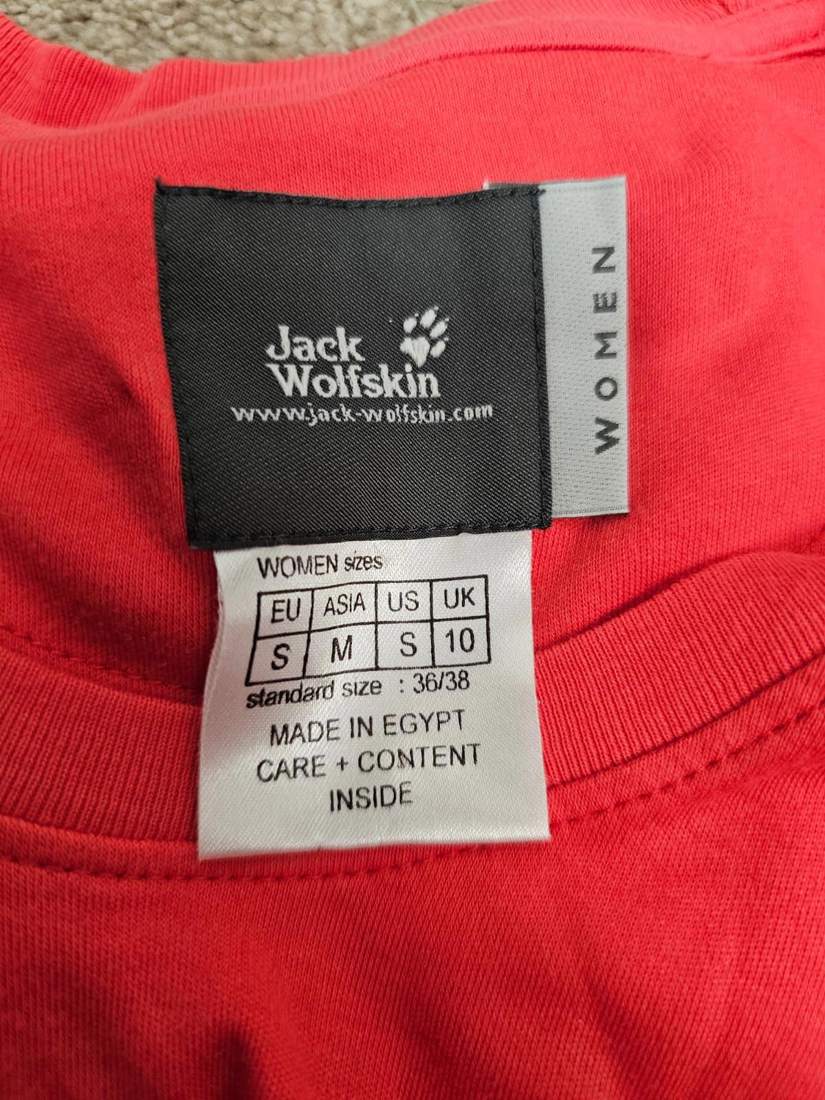 Jack Wolfskin Y2K Floral Print Long Sleeve Top T-Shirt - UK 10 - Coral