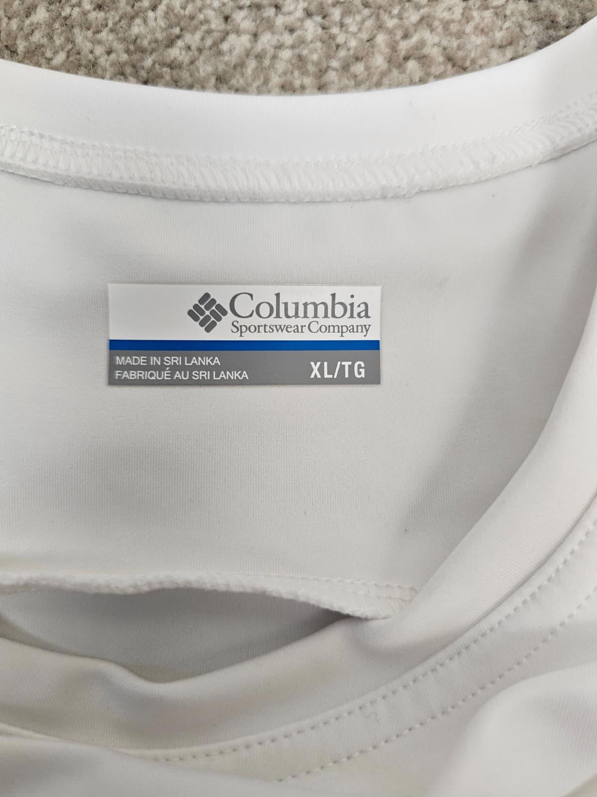 Columbia Womens Omni-Wick Activewear Cropped Vest Top - XL/Extra Large - White