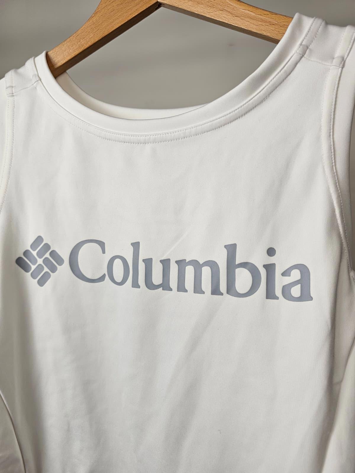 Columbia Womens Omni-Wick Activewear Cropped Vest Top - XL/Extra Large - White