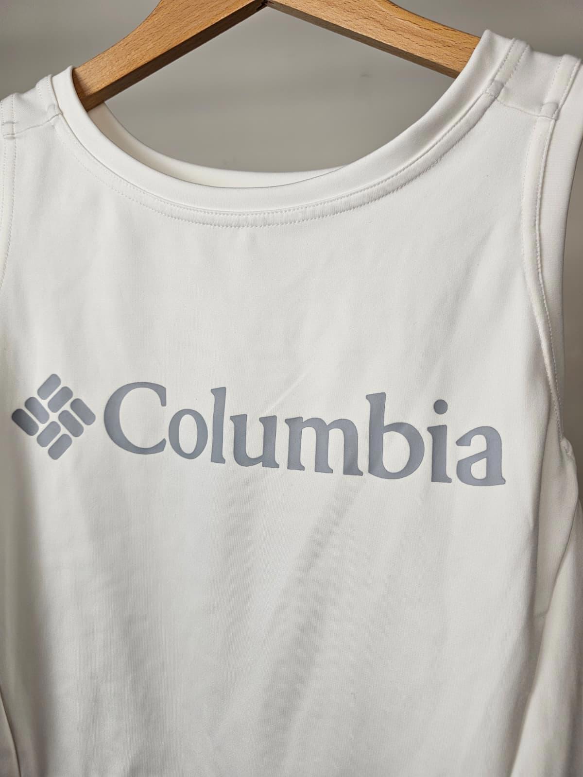 Columbia Womens Omni-Wick Activewear Cropped Vest Top - XL/Extra Large - White