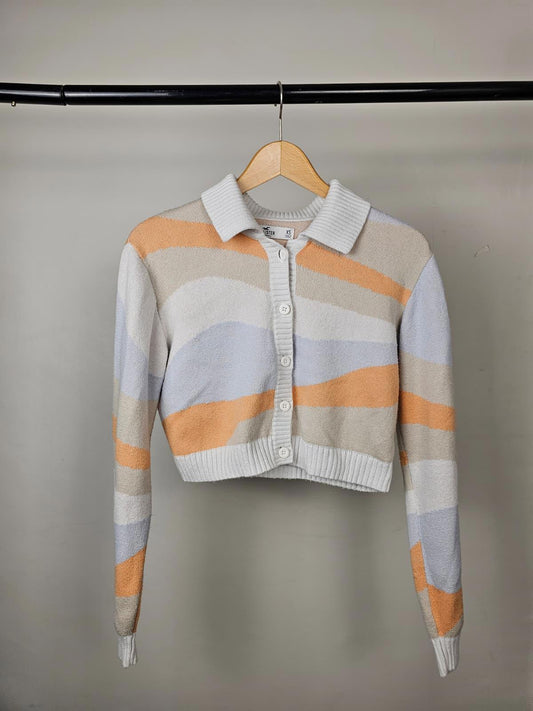 Hollister Y2K Womens Button Up Collared Cardigan - XS/Extra Small