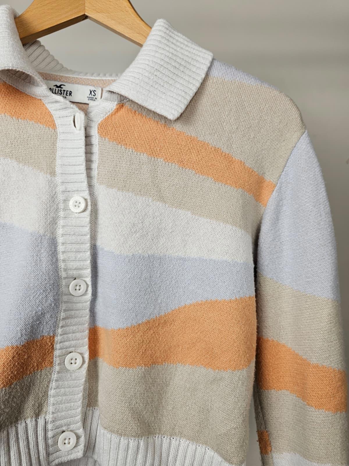 Hollister Y2K Womens Button Up Collared Cardigan - XS/Extra Small