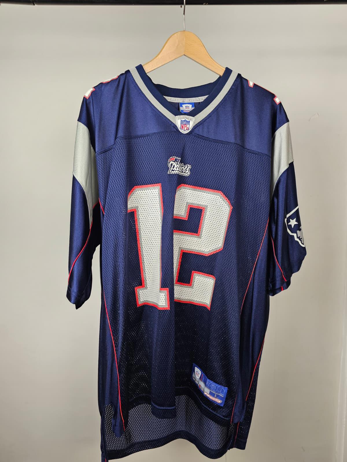 NFL Reebok USA New England Patriots - Tom Brady No. 12 Football Jersey -L/Large