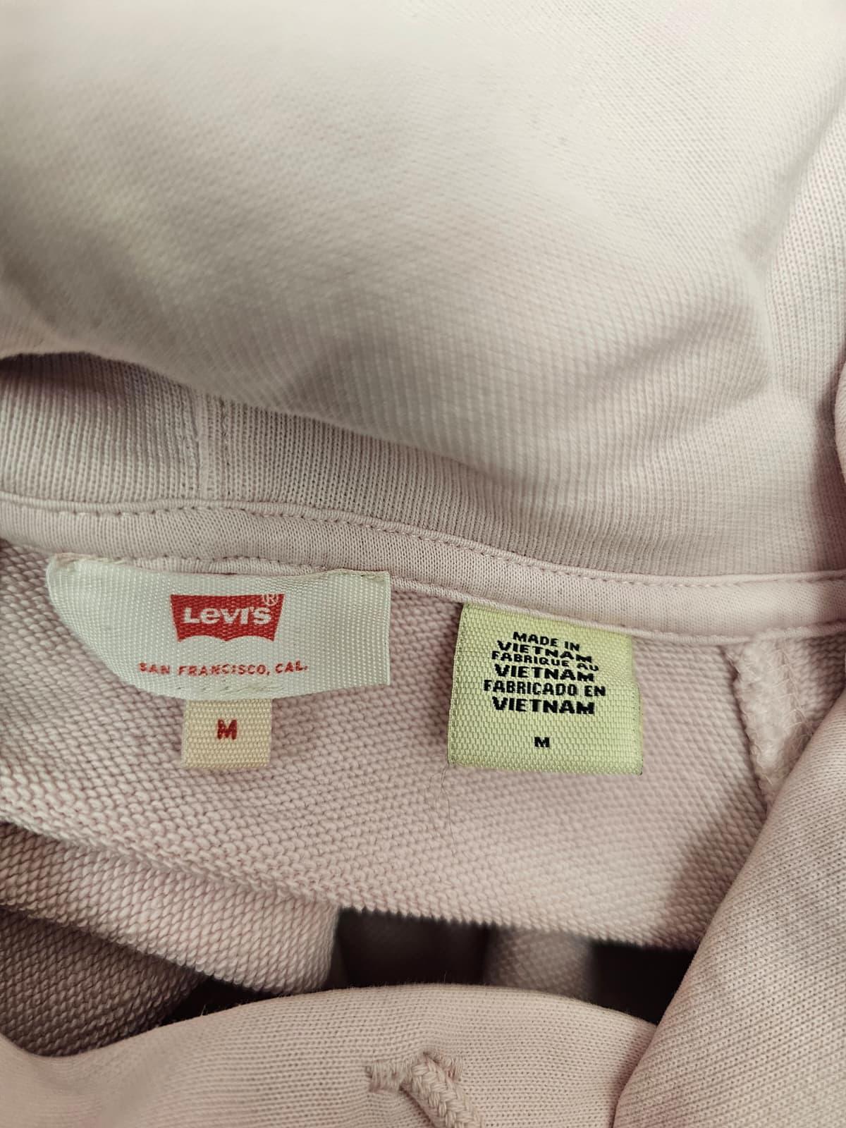 Levi's Womens Pullover Hooded Hoodie - M/Medium - Rose/Pink