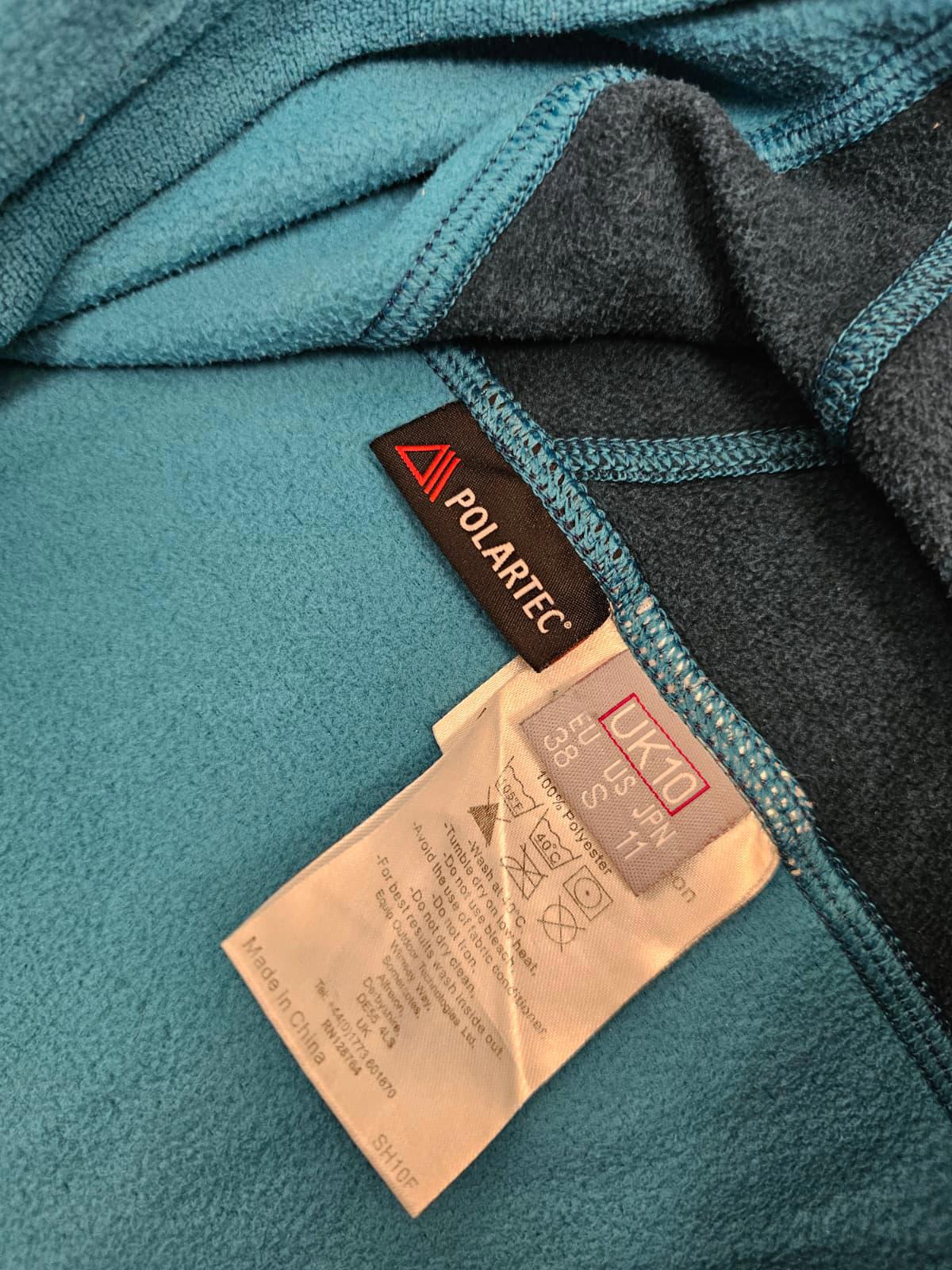 Rab Womens Polartec Embroidered Pullover 1/4 Zip Fleece Jumper/Sweatshirt -UK 10