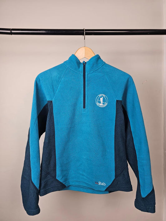 Rab Womens Polartec Embroidered Pullover 1/4 Zip Fleece Jumper/Sweatshirt -UK 10