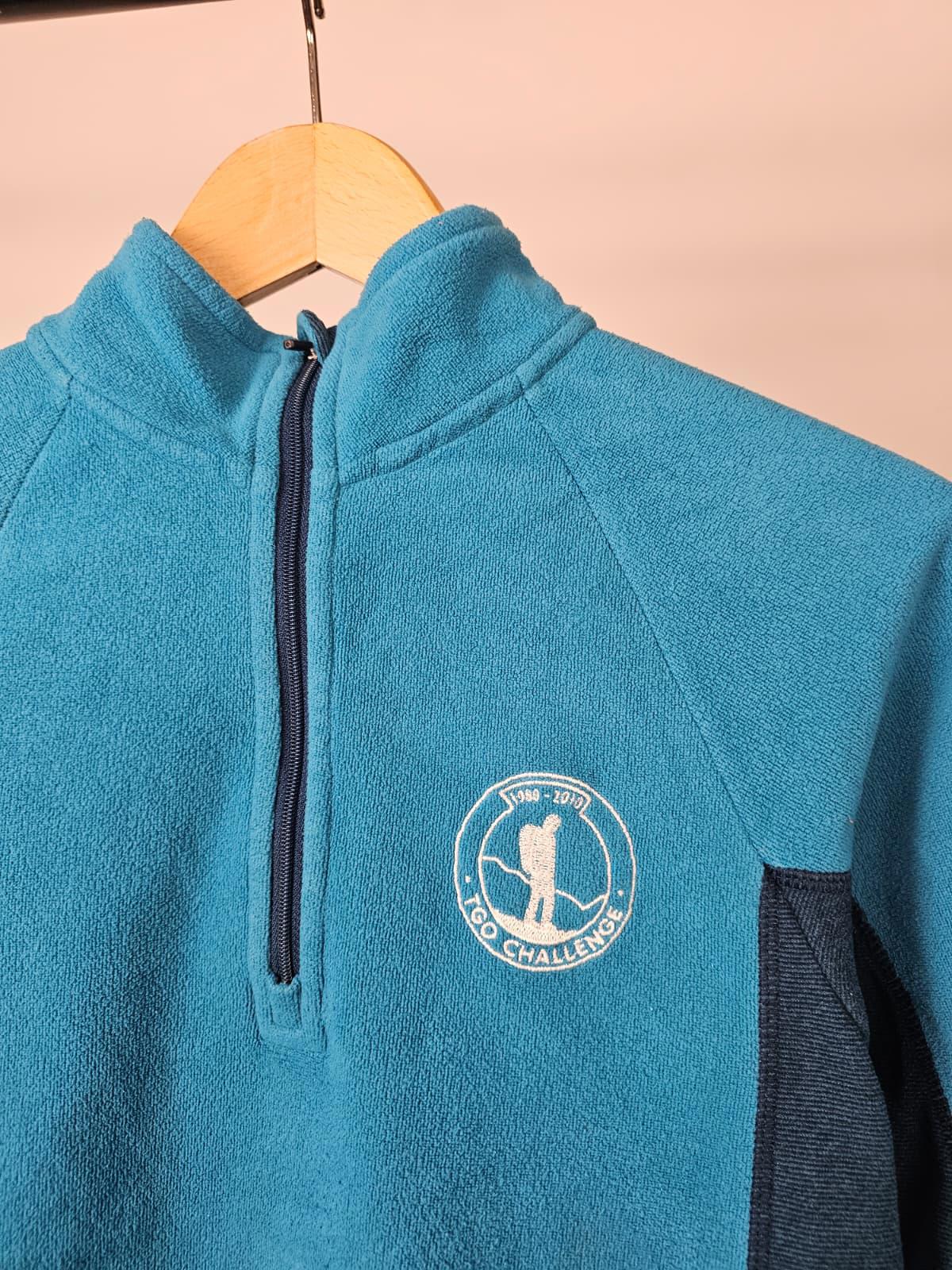 Rab Womens Polartec Embroidered Pullover 1/4 Zip Fleece Jumper/Sweatshirt -UK 10