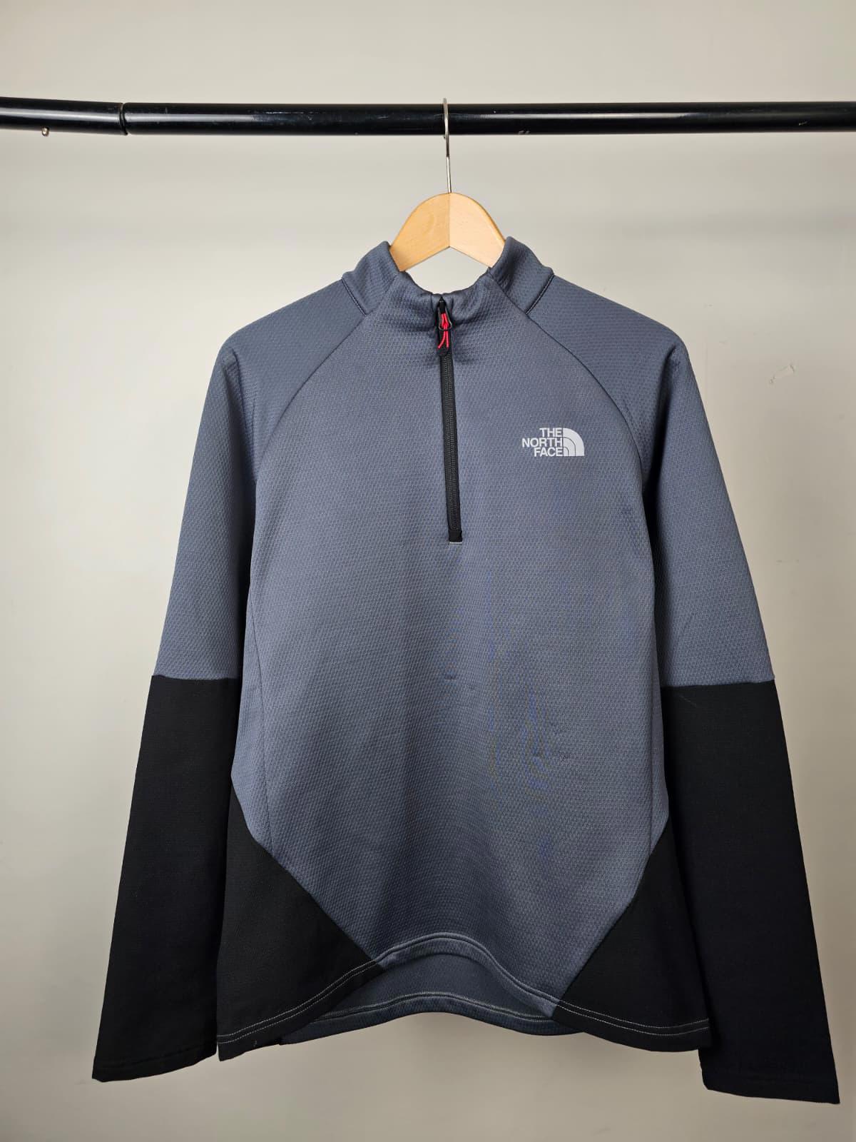 The North Face Mens Activewear Pullover 1/4 Zip Fleece Jumper - M/Medium - Grey