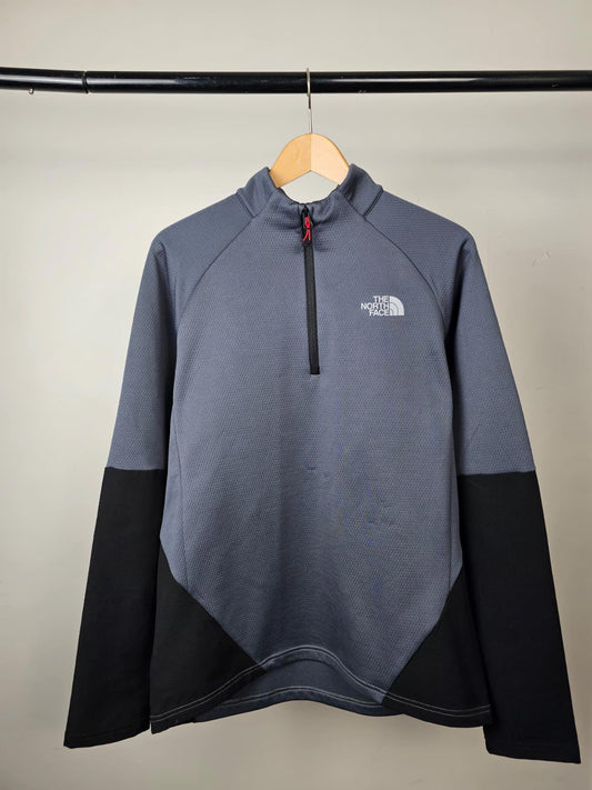 The North Face Mens Activewear Pullover 1/4 Zip Fleece Jumper - M/Medium - Grey