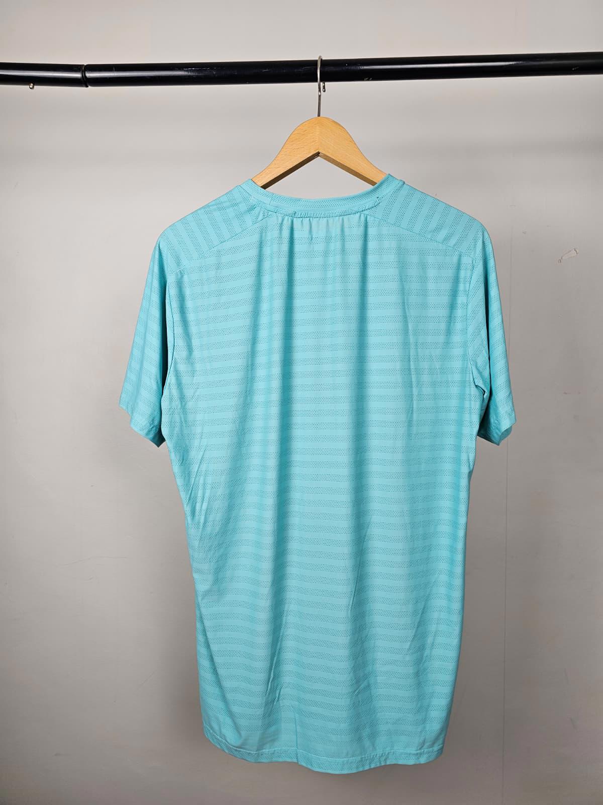 Montirex Mens Short Sleeve Activewear Top T-Shirt - M/Medium - Turquoise
