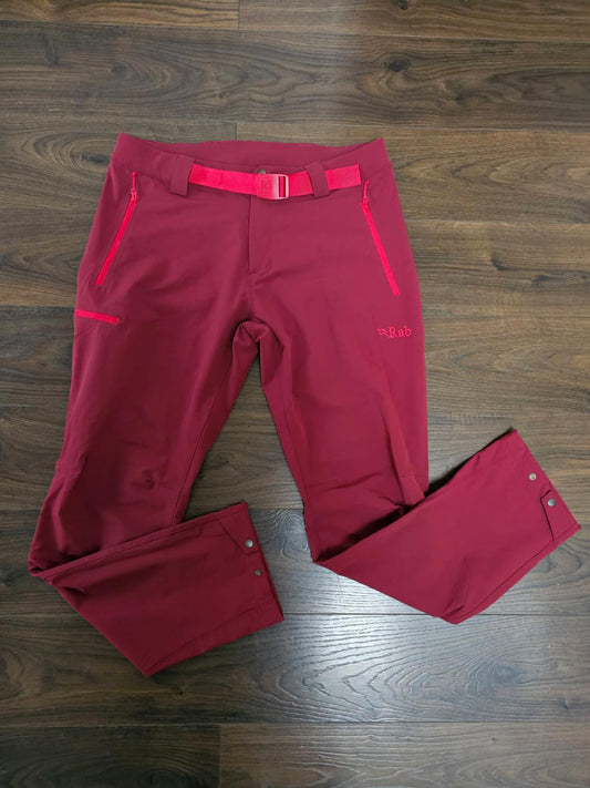 Rab Womens Technical Activewear Hiking/Walking Trousers/Pants - UK 14 - W34/L30