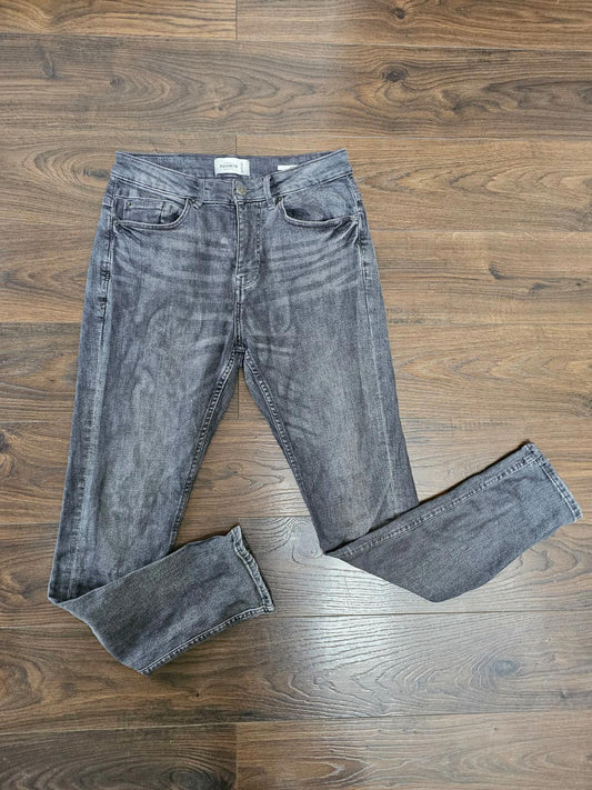 Pull & Bear Mens Washed Black Slim Fit Jeans - W30/L30