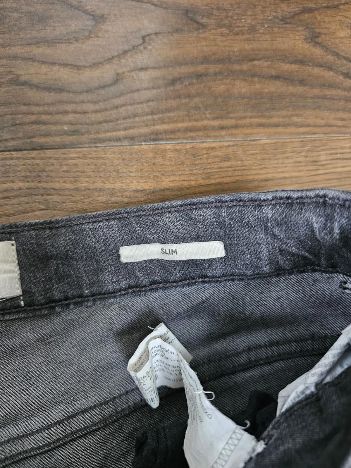 Pull & Bear Mens Washed Black Slim Fit Jeans - W30/L30