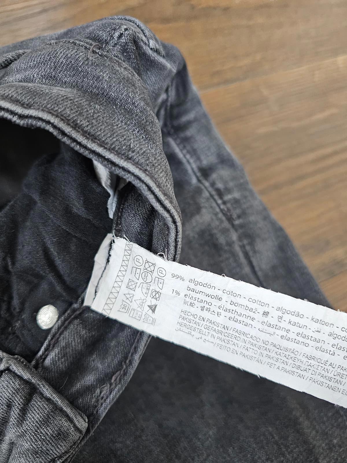 Pull & Bear Mens Washed Black Slim Fit Jeans - W30/L30