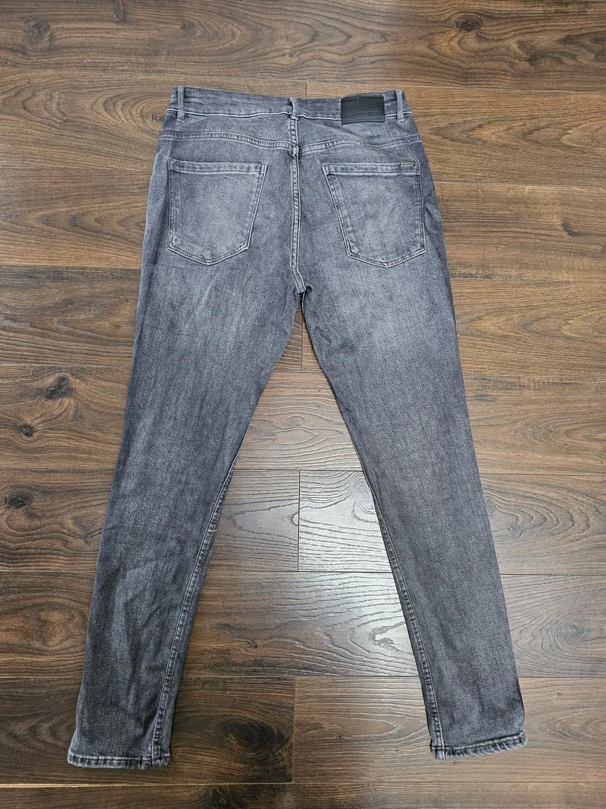 Pull & Bear Mens Washed Black Slim Fit Jeans - W30/L30