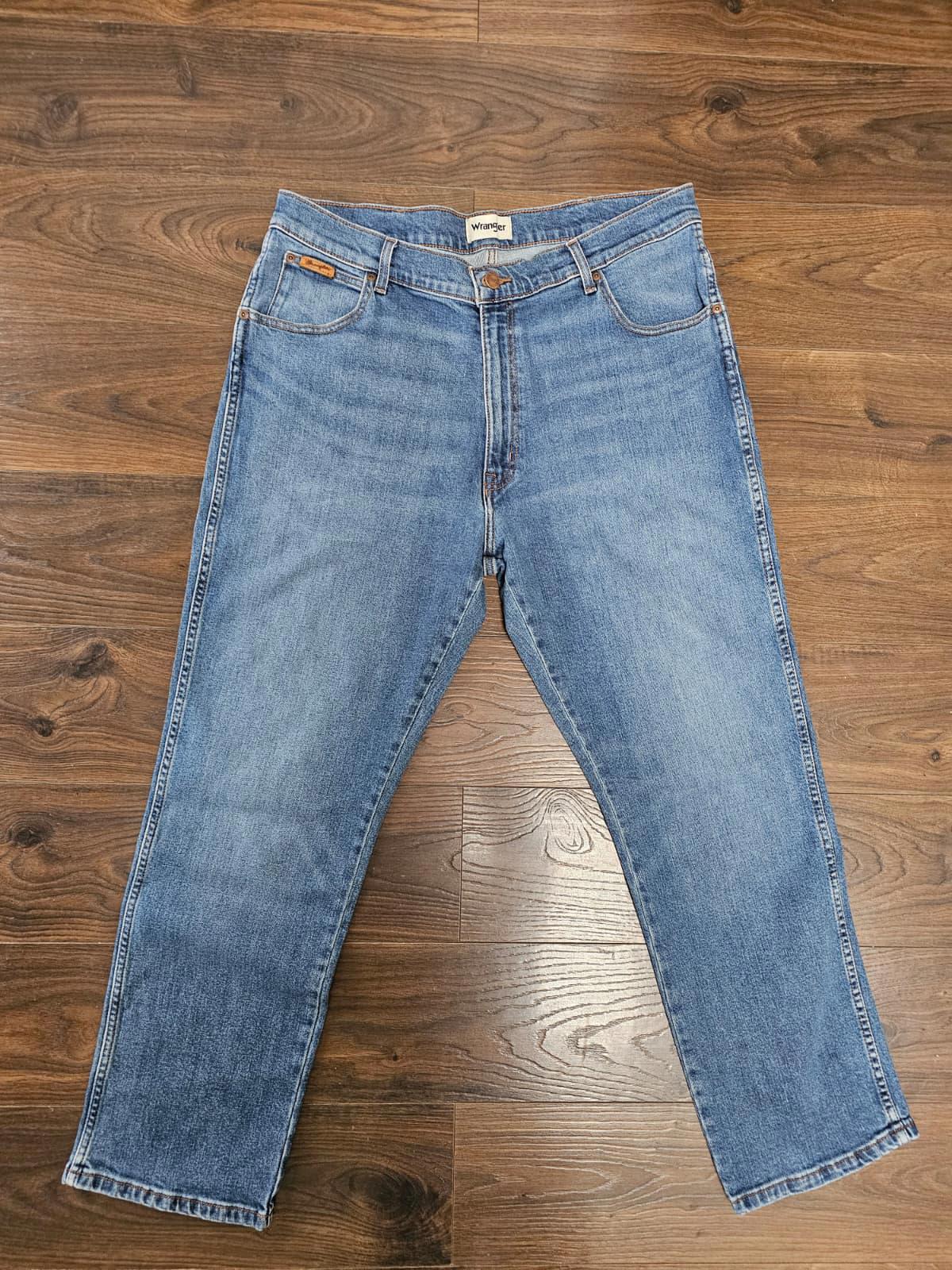 Wrangler Mens Texas Fit Blue Straight Leg Fit Jeans - W36/L30