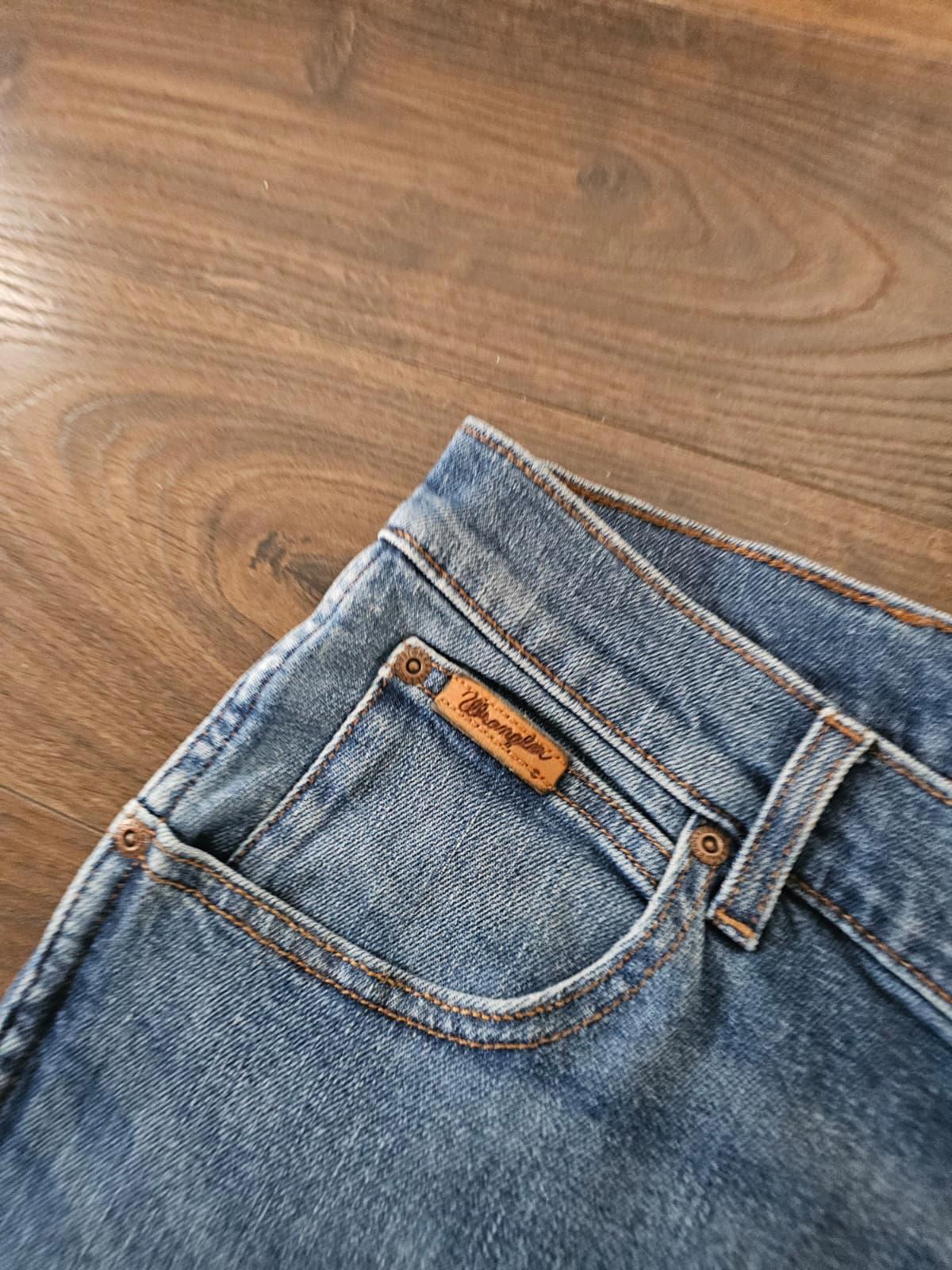 Wrangler Mens Texas Fit Blue Straight Leg Fit Jeans - W36/L30