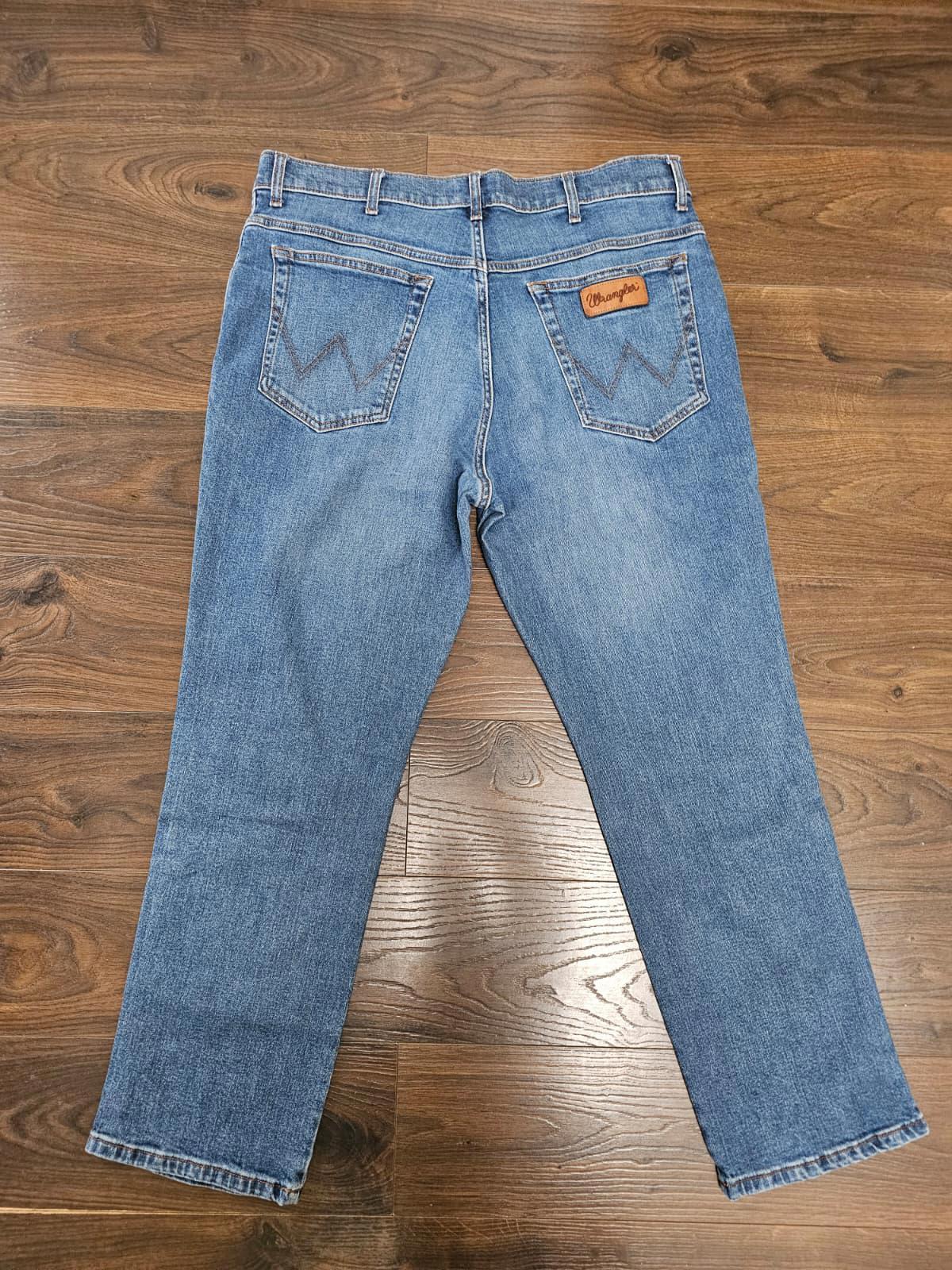Wrangler Mens Texas Fit Blue Straight Leg Fit Jeans - W36/L30